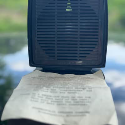 Small Vintage Motorola Speaker Enclosure 1970s - 1980s - Black New Old Stock with Screws great for DIY speaker mini cabinet box image 2
