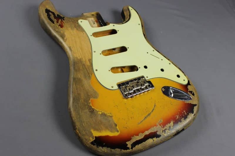 MJT Official Custom Order Vintage Aged Nitro Finish Guitar Body by Mark Jenny VTS Sunburst image 1