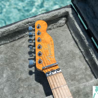 Classic 1990 Fender Japan - Custom “Order Made” Telecaster Amber Finish- Monster Quilt Top - Seymour Duncan Slash Pickups image 17