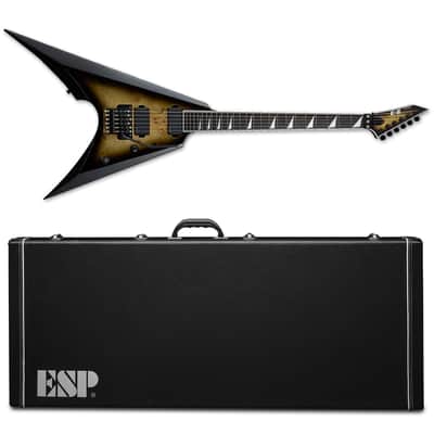 ESP E-II Arrow Nebula Black Burst Burled Maple Burl BLK Fishman Floyd Rose Stainless Steel frets - New With ESP Case! image 1