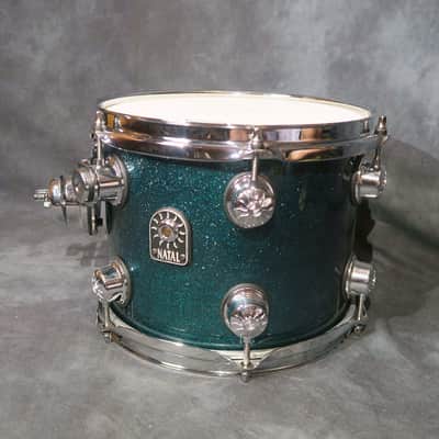 Natal Cafe Racer Poplar Green Sparkle Ex Puddle of Mudd 6 Piece Drum Kit + Hardware image 14