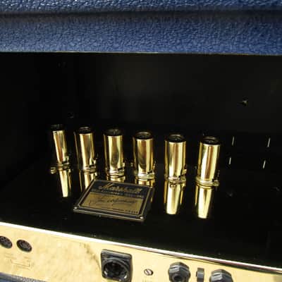 Marshall 1962-1992 30th 6100LE Anniversary BLUE 100 watt FULL Stack near Mint w/ original shipping image 16