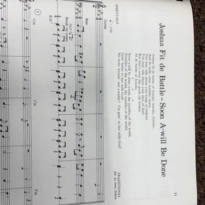 Vintage Jericho Brass Music Book For Drums, Guitar, & Bass image 5