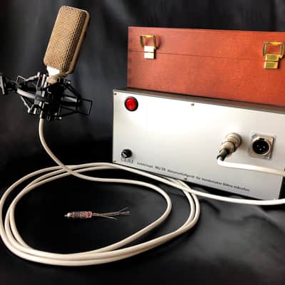 1964 Lomo 19A13 Tube Condenser Microphone Vintage Set image 3