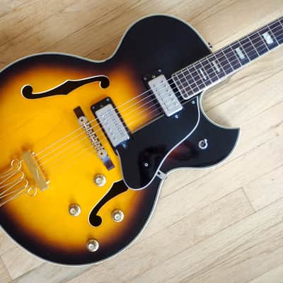 1960s Ventura V1300 Archtop Electric Guitar Japan Univox Coily Pickups Matsumoku image 1