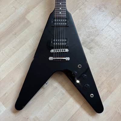 Gibson - 80s RI Flying V - Ebony w/ Brown Deluxe Gibson HD Case & Case Candy (2023-Demo) image 6