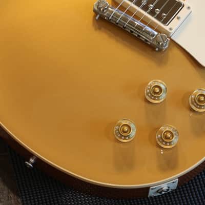 2012 Gibson Custom Shop 1954 Reissue Les Paul Standard BurstBuckers Electric Guitar Goldtop + COA OHSC image 5