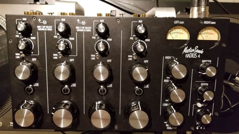 MasterSounds RADIUS 4 DJミキサー 美中古　付属品完備 Mastersounds Radius 4 Premium DJ Mixer Black | Reverb
