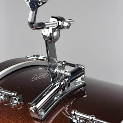 Craviotto 20/12/14/5.5x14" Solid Poplar Shell Drum Set - Copper Sparkle Lacquer image 11