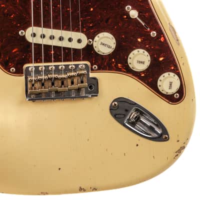 Fender Custom Shop 1956 Stratocaster Heavy Relic Guitar - Aged Vintage White - CHUCKSCLUSIVE - #R125401 image 10