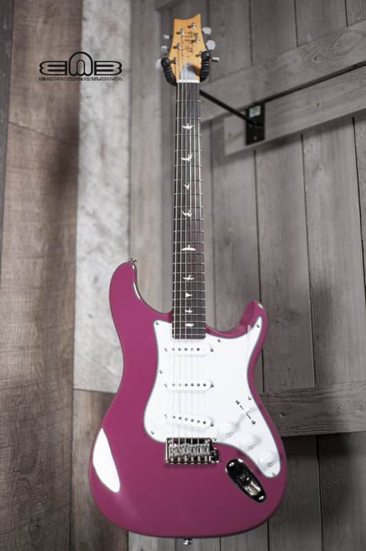 PRS J2R1J SE Silver Sky in Dragon Fruit Electric Guitar image 1