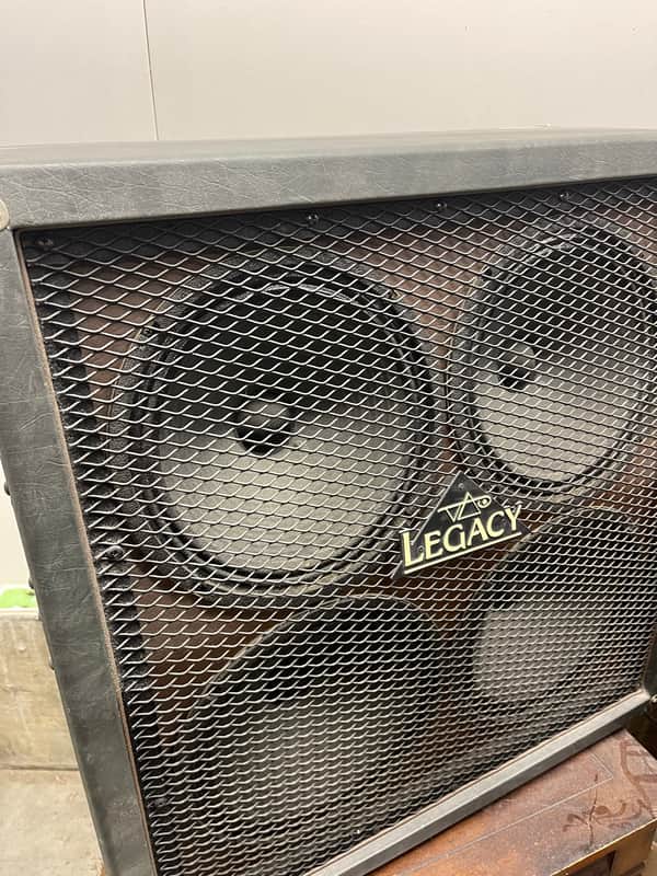 Carvin Steve Vai Legacy 4x12 Speaker Cabinet, C412 Green, black image 1