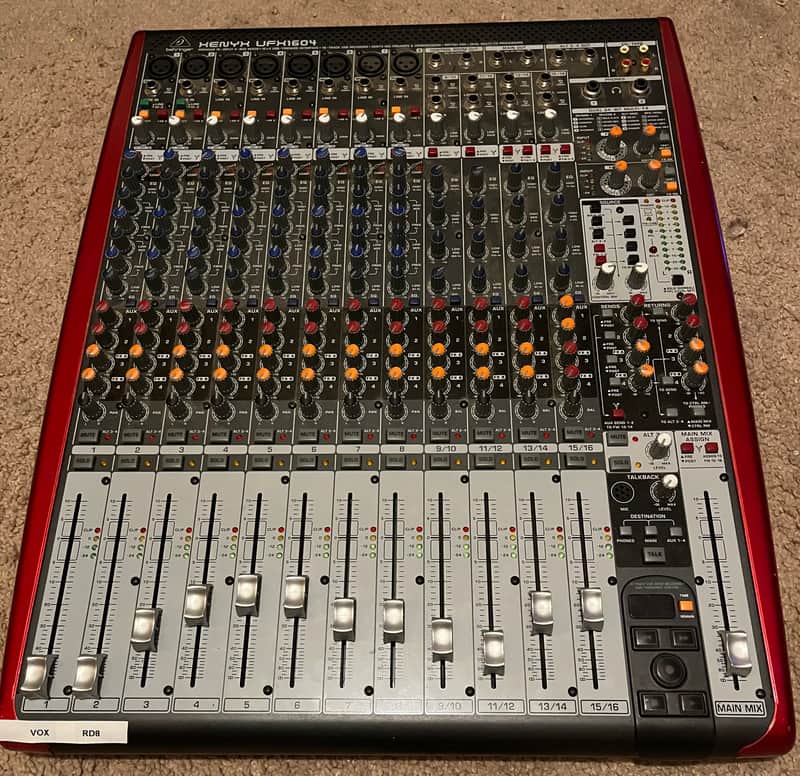 Behringer Xenyx UFX1604 16-Input 4-Bus Mixer with Audio Interface 2010s Standard image 1