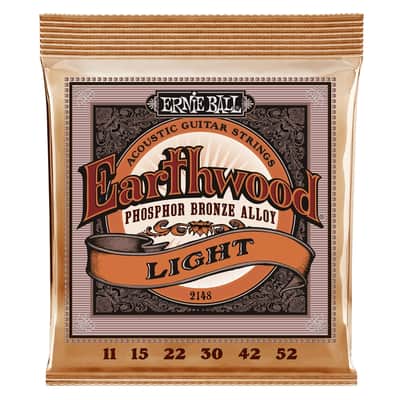 Ernie Ball 2148 Earthwood Phosphor Bronze Light 11-52 image 1