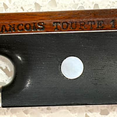 Beautiful old 4/4 labeled Francois Tourte 1810 Saxony violin Bow labeled Francois Tourte 1810 image 2