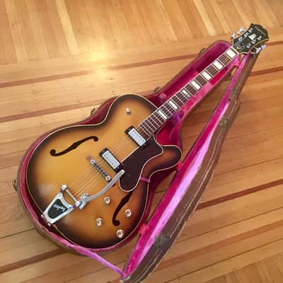 Epiphone Broadway e-252 c 1966 Sunburst original vintage USA Kalamazoo Gibson image 5