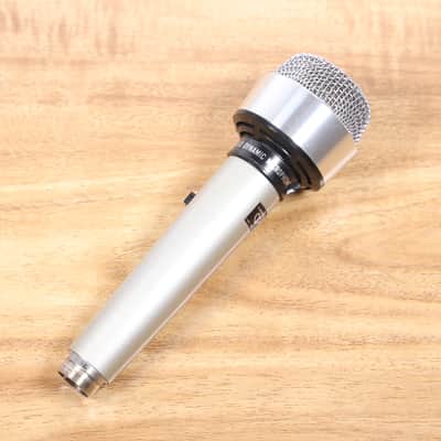 Vintage Foster MDF-618BC Dynamic Cardioid Microphone w/ Stand - 1970s - Silver image 5
