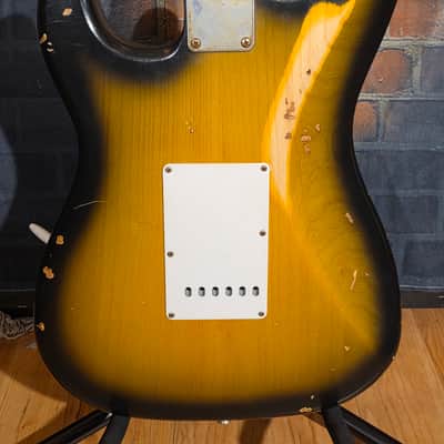 Nash S-57 2-Color Sunburst w/ OHSC, Lollar Pickups & Boat Neck image 20