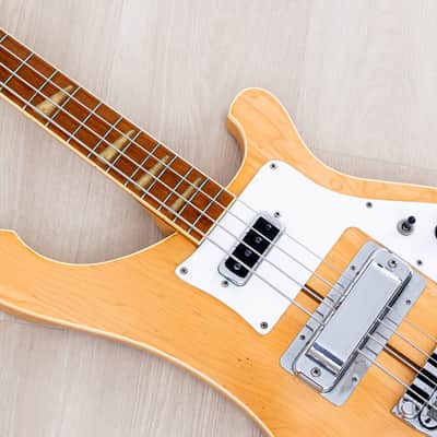 1979 Rickenbacker 4001 Vintage Neck Through Bass Mapleglo, 100% Original w/ Case image 7