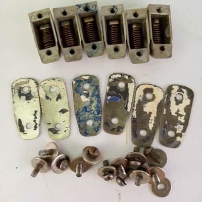 Leedy 1+Beavertail Tom/Parade Snare Drum Lug Nickel Metal Spacer Vintage 40s-50s image 5