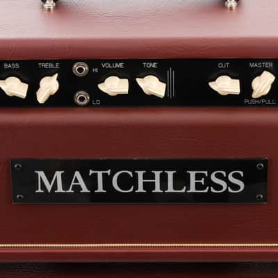 Matchless HC-30 Head & ESS 1x12 Cabinet - Burgundy / Gold Grille image 5