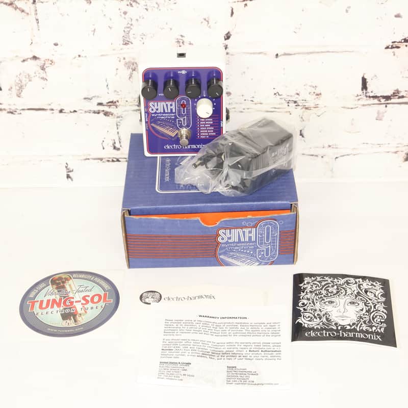 Electro-Harmonix SYNTH9 Synthesizer Machine Pedal w/ Original Box, Papers,& Cord image 1