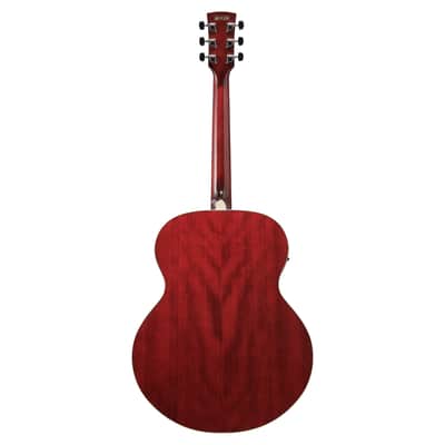 Used Ibanez AJ70M1E Acoustic-Electric Guitar - Wine Red High Gloss image 8
