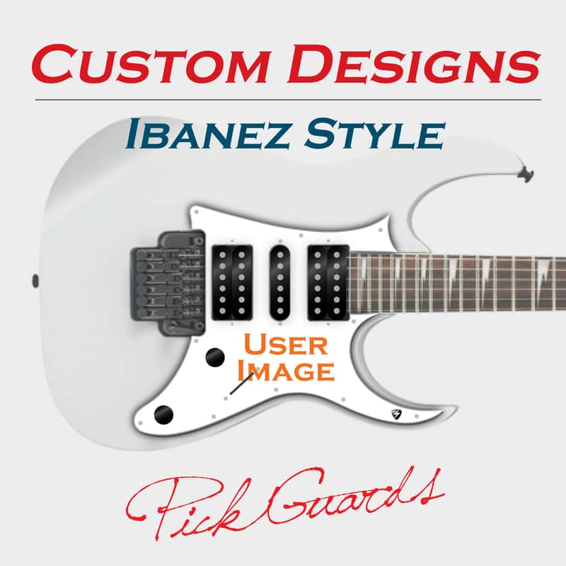 Custom Design / User Image / Ibanez Pickguard / RG Series / Jem Jr. / Graphic / Stormguitar