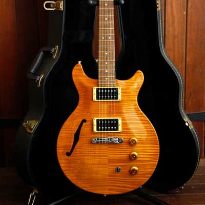 Hamer USA Artist Amber Double Cut Semi-Hollow Electric Guitar 1990's Pre-Owned image 2