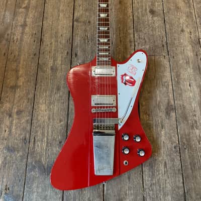 2022- 1963 Firebird V Reissue with Maestro Vibrola Light Aged Cardinal Red Murphy Lab image 6