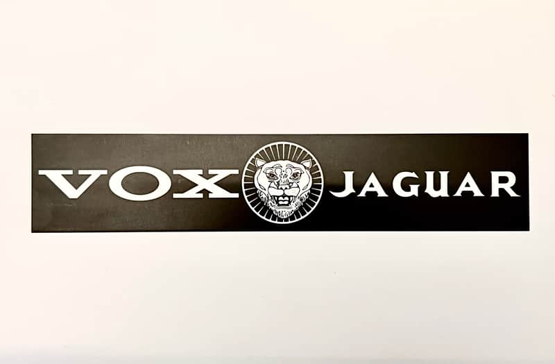 Vox Jaguar organ reproduction logo nameplate image 1