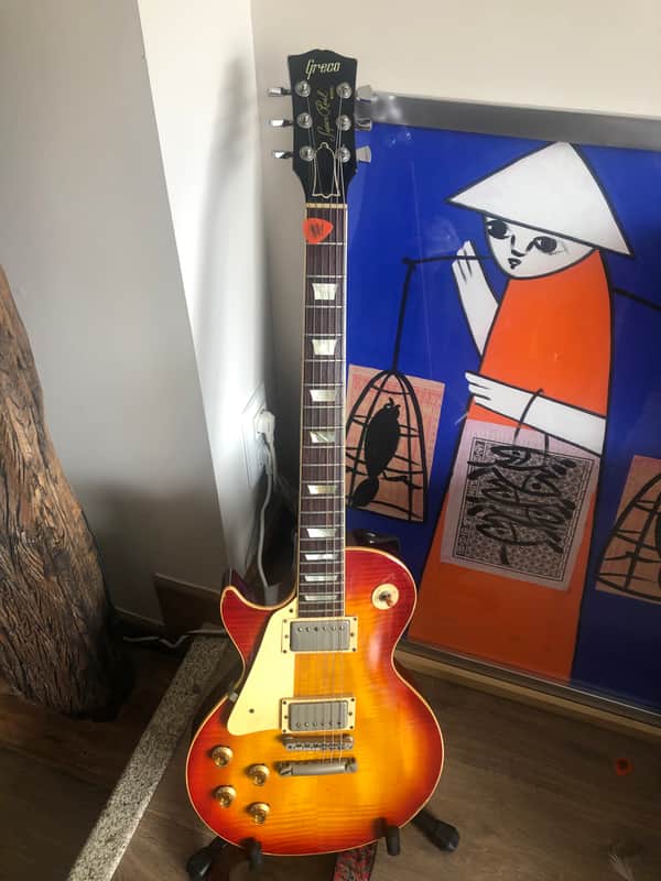 Greco Egf 850 super real left handed 1980 Sunburst image 1
