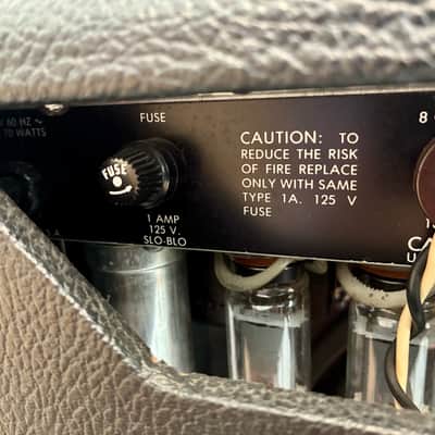 1982 Fender Champ II – Rivera Era – 18W 6V6 – 12" Eminence Red White & Blues image 9