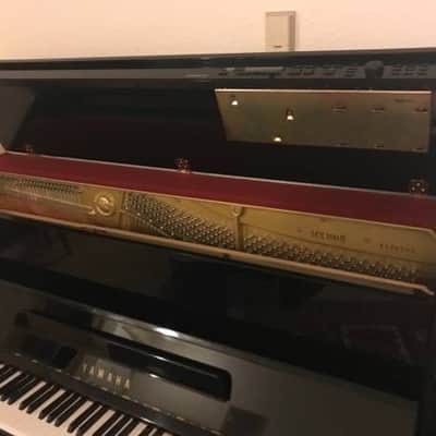 Yamaha MX100 II Disklavier Pre-Owned Upright Player Piano (U1) Watch videos 1994 Polished Ebony image 5