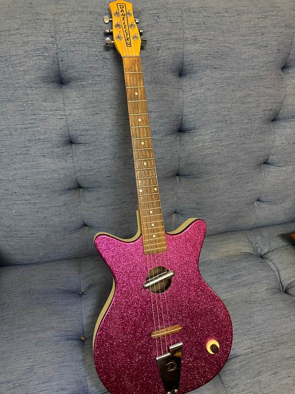 Danelectro Convertible 1990s - Magenta Sparkle image 1