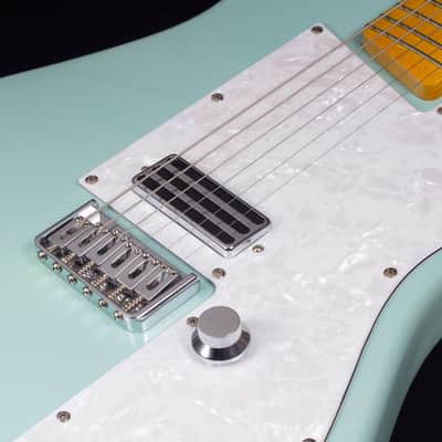 Lindo Rosetta Seafoam Green Electric Guitar and Padded Gig Bag image 5