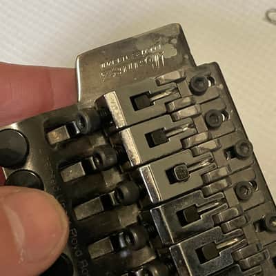 1990's Korean Ibanez RG Series LO-TRS II Cosmo Black Floyd Rose Tremolo Bridge Vibrato & Arm image 18