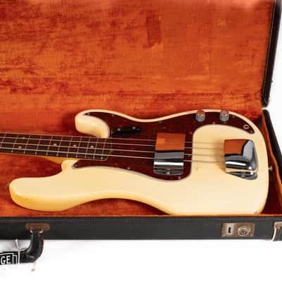 1966 Fender Precision Bass Olympic White image 17