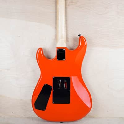 Kramer Baretta Custom Graphics "Danger Zone" EVH D-Tuna 2021 Danger Zone Warning Tape on White Red w/ Bag image 4
