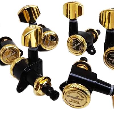 V. RARE Fender Schaller Elite Gold / Pearl Tuners John Mayer BLK 1