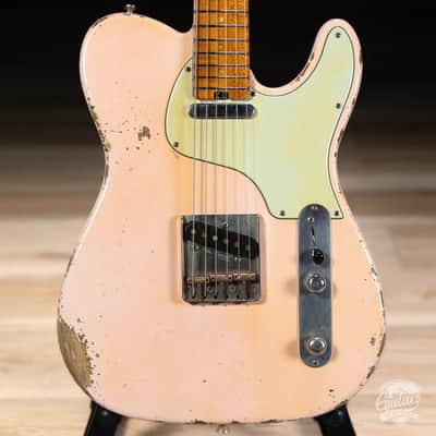 Shabat Lion Swamp Ash T-Style w/ Flame Maple Neck & Lollar Special T's – Shell Pink image 2