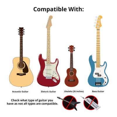 FocusProAudio FPA-TGS1 Tripod Acoustic and Electric Guitar Stand (Black) image 4