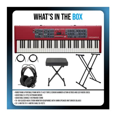Nord Piano 6 73-Key Digital Piano Bundle with Keyboard Stand and Accessories image 6