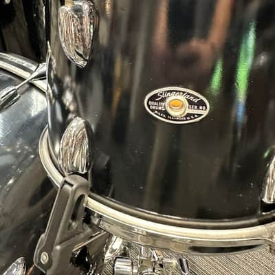 Slingerland 6-Piece Drum Set 1970s - Jet Black image 2