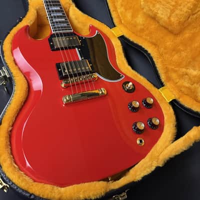Gibson Custom M2M SG Custom - Racing Red Double Stinger Gloss Gold Hardware image 8