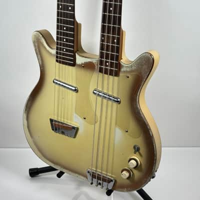 1959 (First Year) Danelectro Vintage 3923 Semi-Hollowbody Guitar / Bass Doubleneck w/ Case image 13