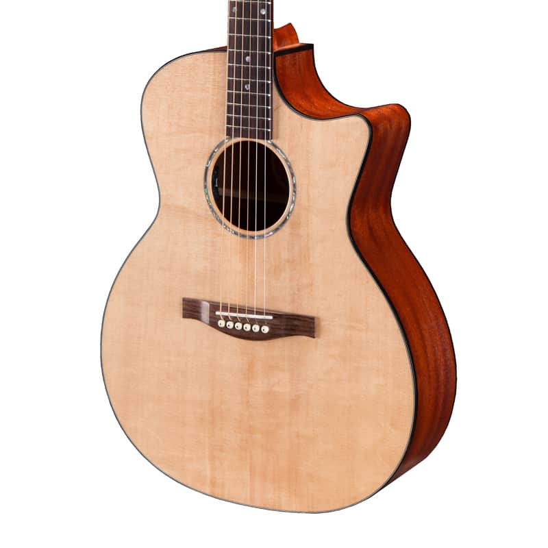 Eastman PCH1-GACE-CLA Solid Top Grand Auditorium Cutaway Acoustic Electric Guit image 1