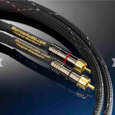 Morrow Audio MA4 RCA/RCA 1M pair 2024 - Black image 4