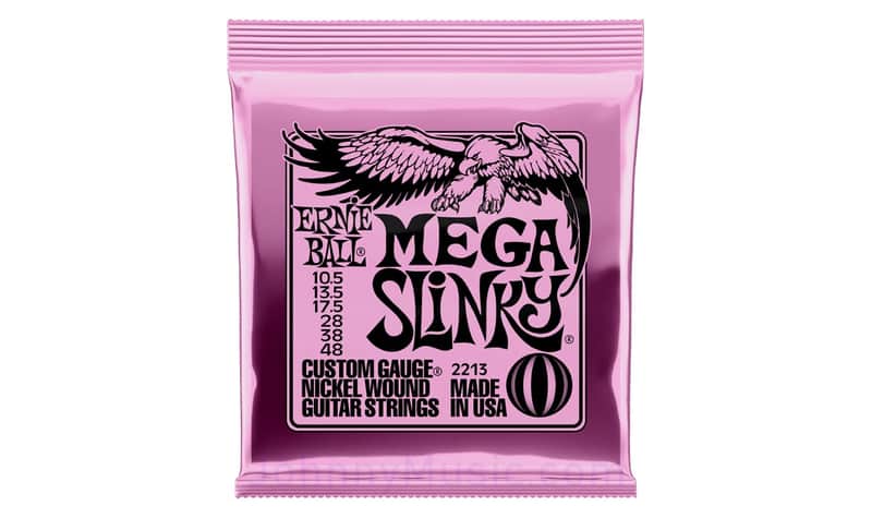 Mega Slinky Ni-Wnd Elect-Guitar 10.5 - 48 Set - world standard special-tempered+tinned steel & ni-plated wrap on steel hex core image 1