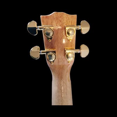 Koa with Live Edge Sound Hole Tenor Ukulele - SCJ Jazz Hat #137 image 10